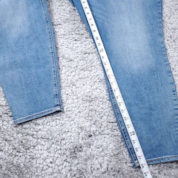 Old Navy Mid Rise Rockstar Super Skinny Jeans Women's Plus Size 28 Light Wash - Picture 9 of 10